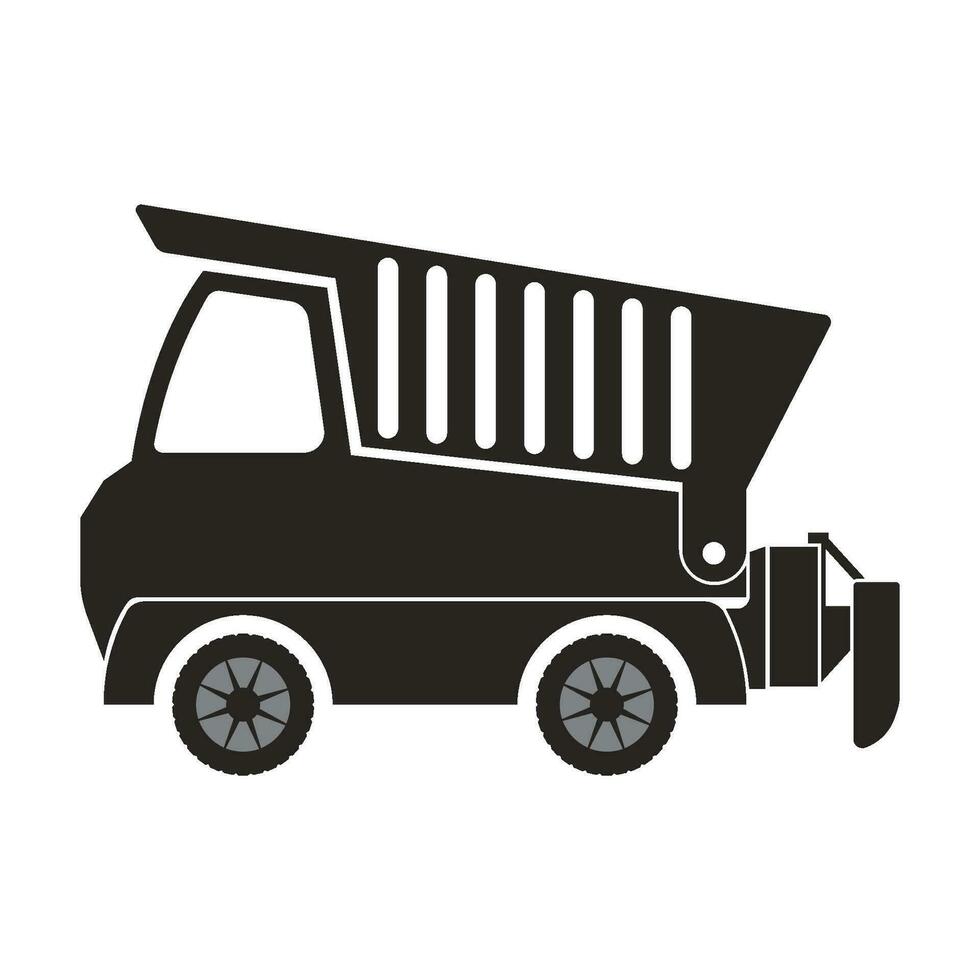 Earthmoving truck icon vector