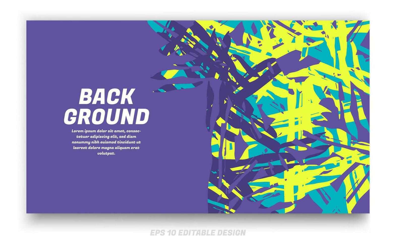 Abstract landscape background cover design with brush strokes concept. Design element for posters, magazines, book covers, brochure template, flyer, presentation. vector