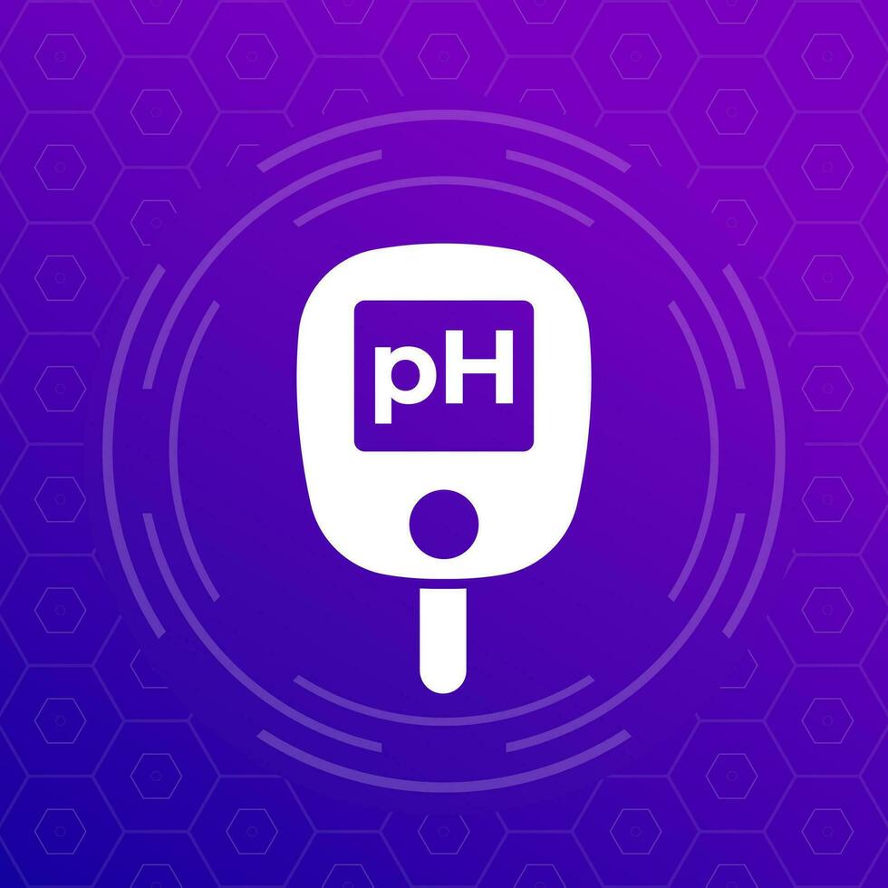 ph meter or tester icon, vector
