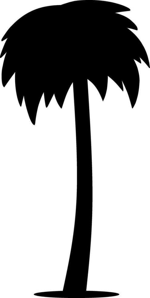 Tree icon vector illustration. Tree silhouette for icon, symbol or sign. Single tree symbol for design about plant, forest, nature, environment and ecology. Simple single icon of plant