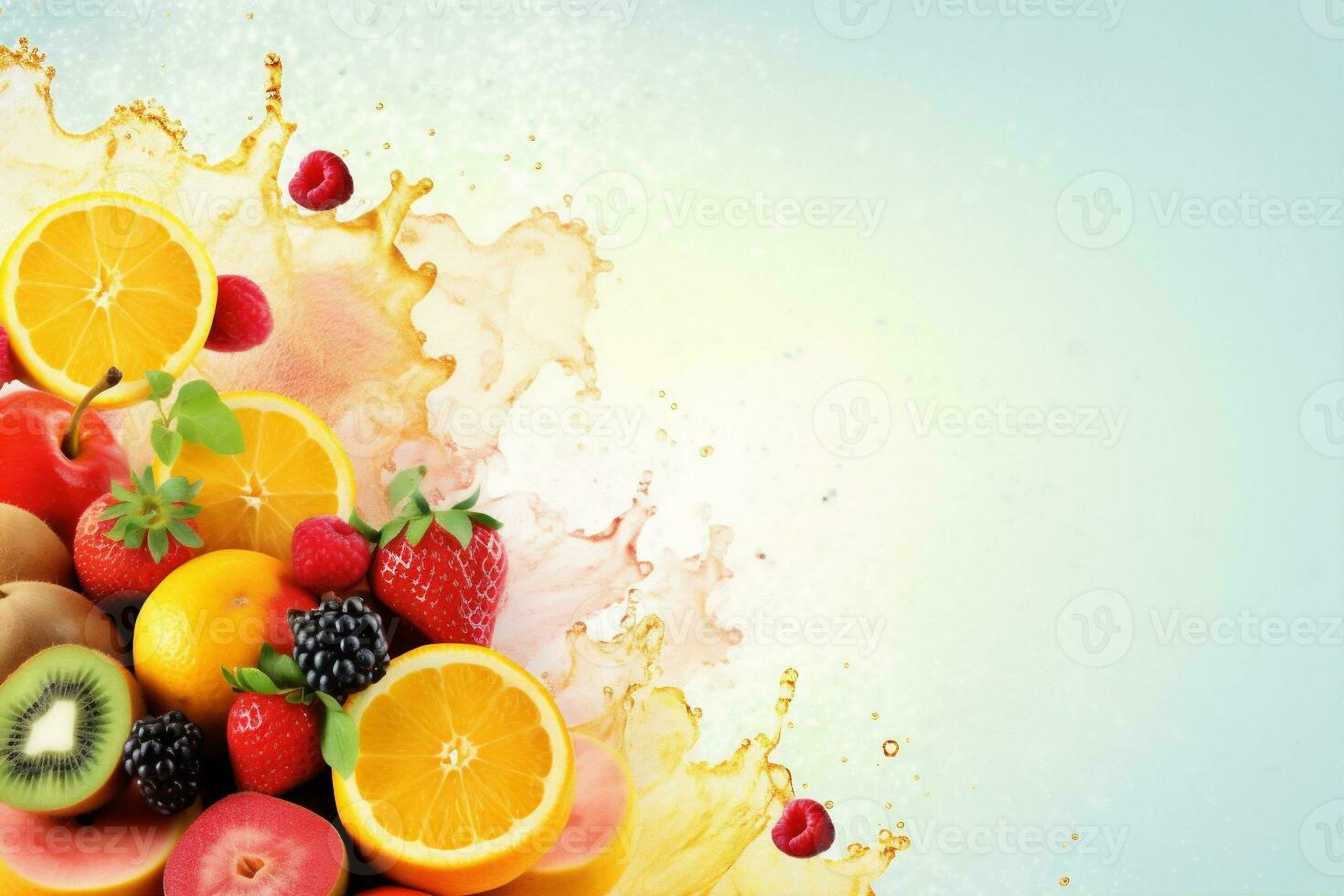 background orange fruit grape juice food hookah smoke ice apple raw. Generative AI. photo
