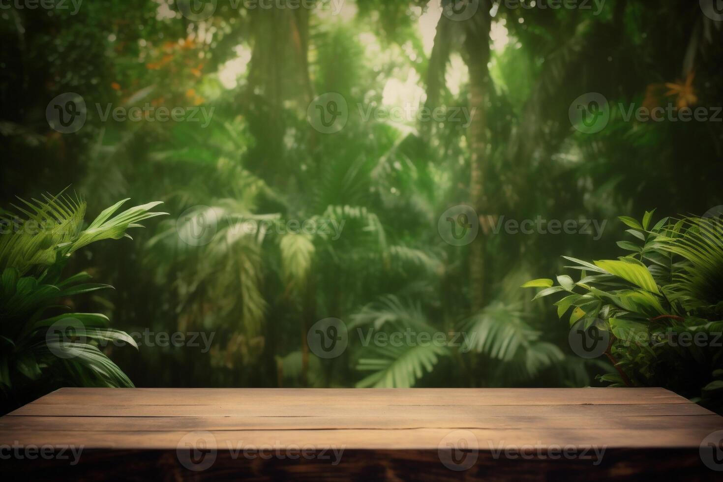 green up leaf color podium palm mock design platform space wooden. . photo