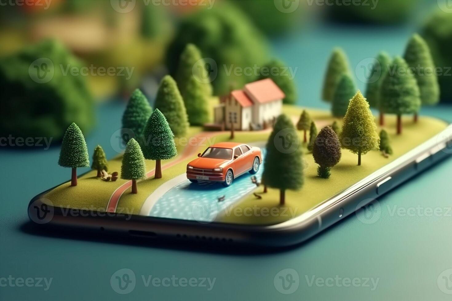 gps phone mobile position direction navigation travel map point location. . photo