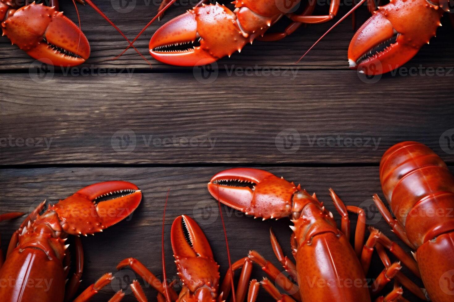 lobster red crayfish food seafood crawfish claw cooked grill background boiled. Generative AI. photo