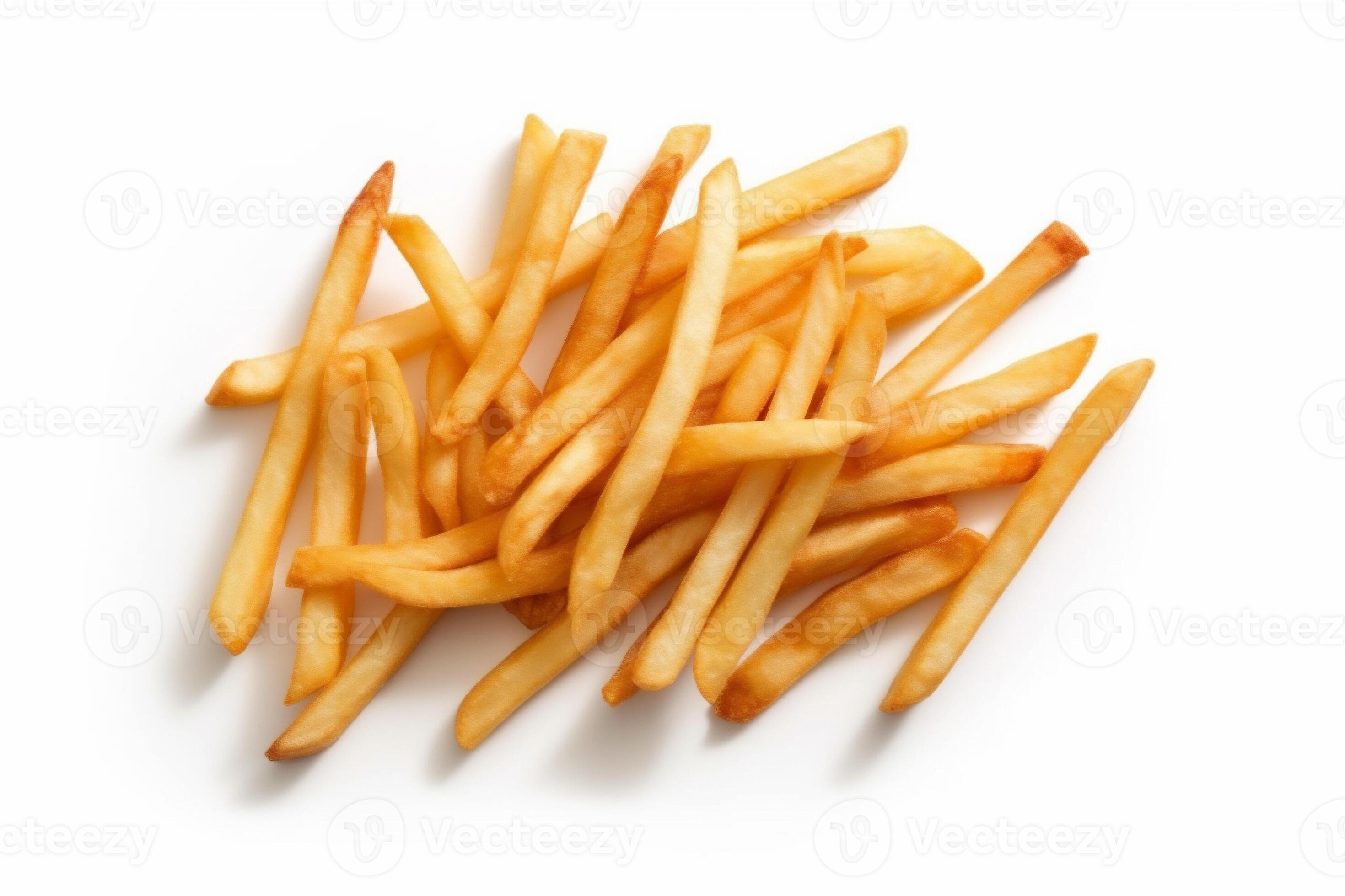 fat fast yellow potato chip snack french isolated fry meal. Generative