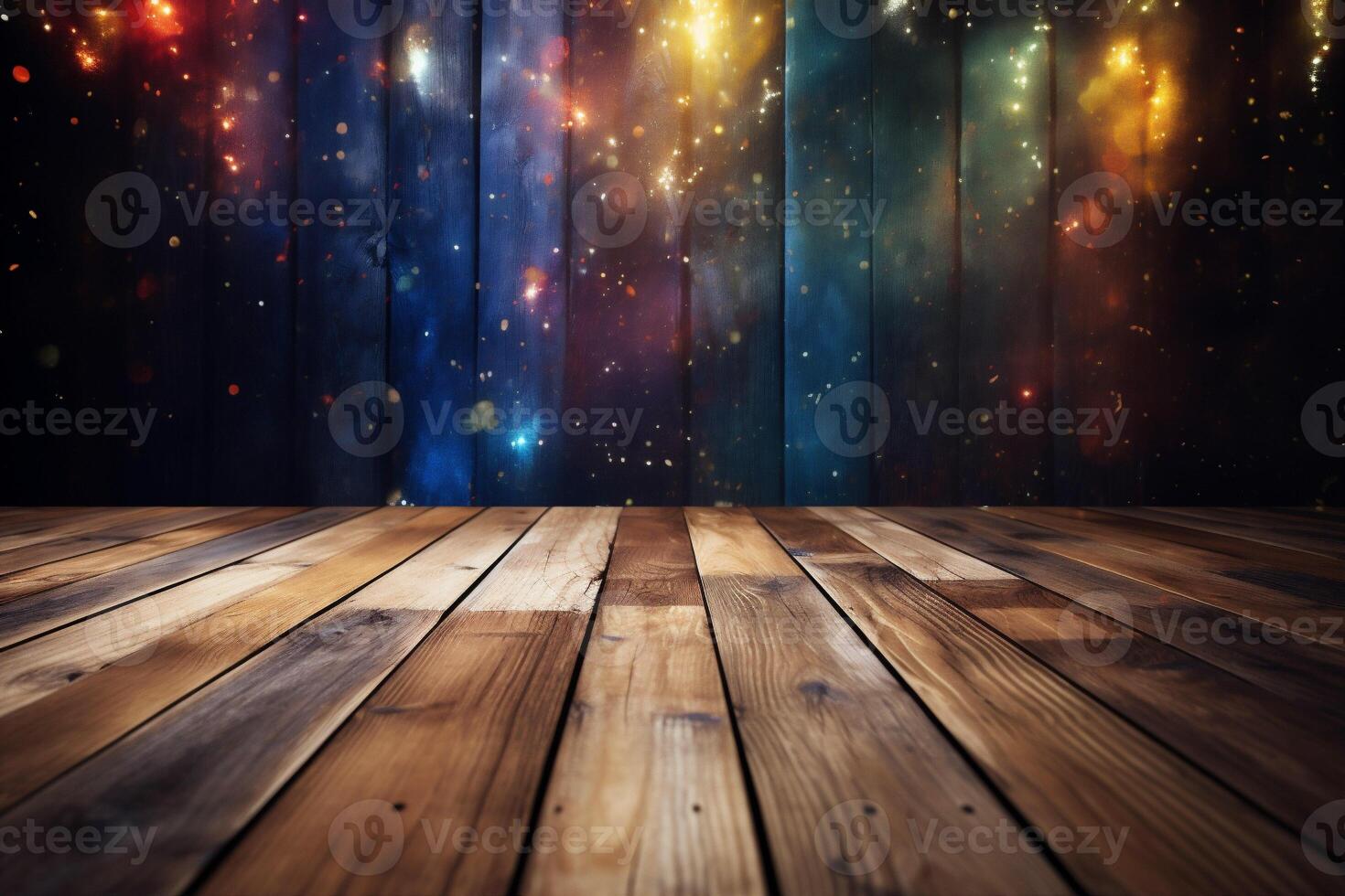 table leaf design flowers background rustic wood bokeh wooden grunge board. . photo