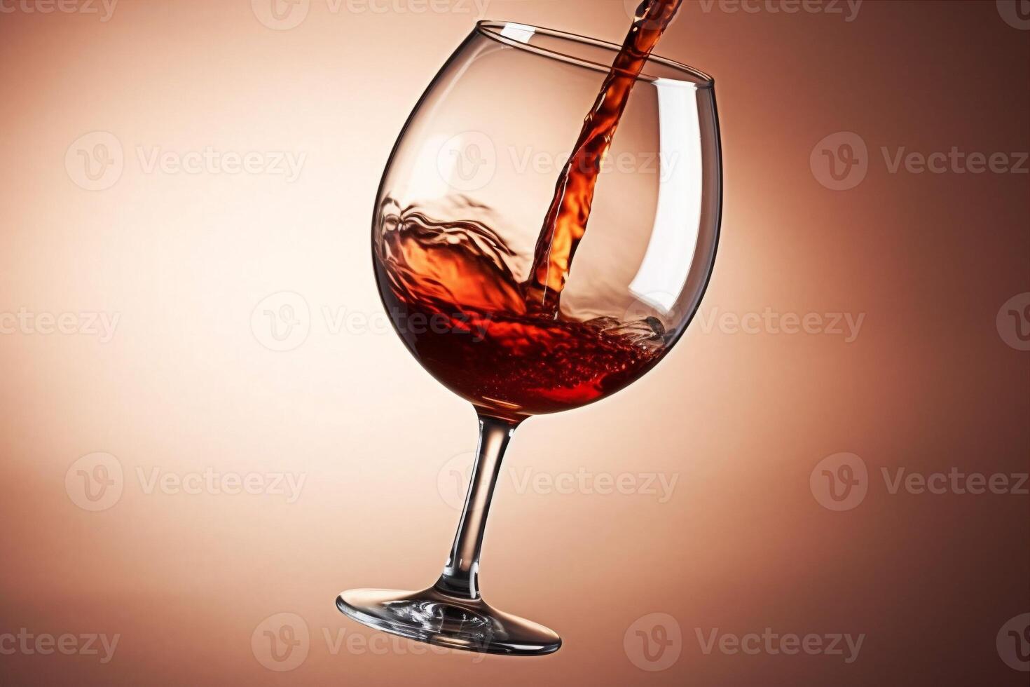 wine liquid glass winery background gradient alcohol red closeup drink party. Generative AI. photo