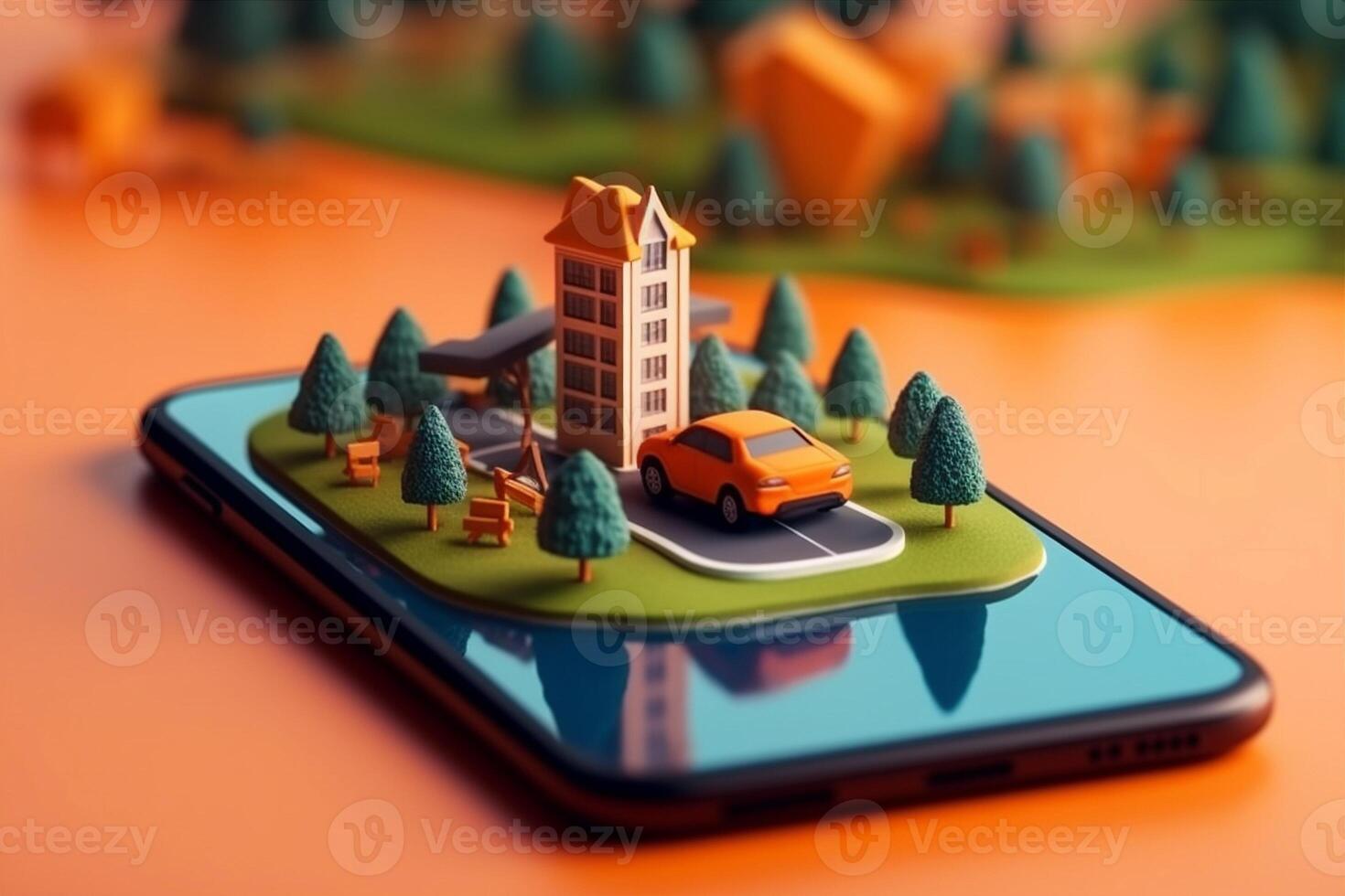 map travel point mobile position gps direction navigation location phone. . photo