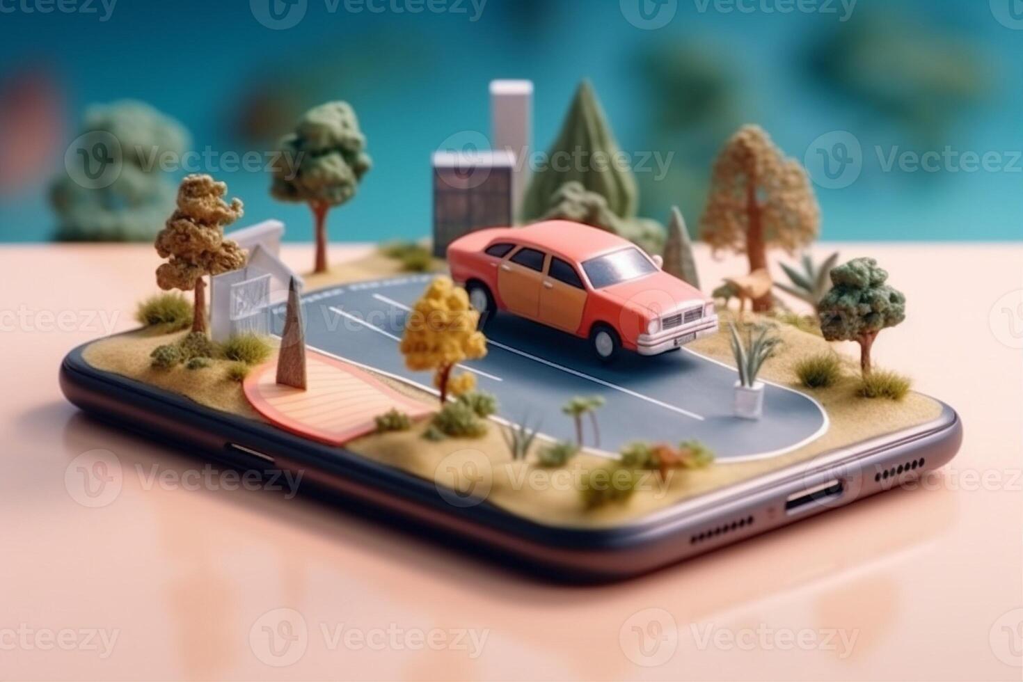 map direction position travel point gps location mobile navigation phone. . photo