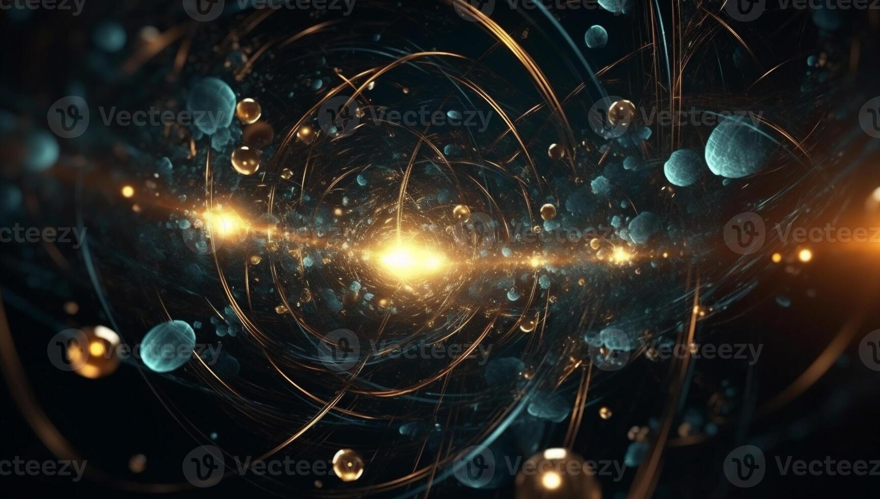 modern design light yellow blue background technology futuristic creative abstract line. . photo