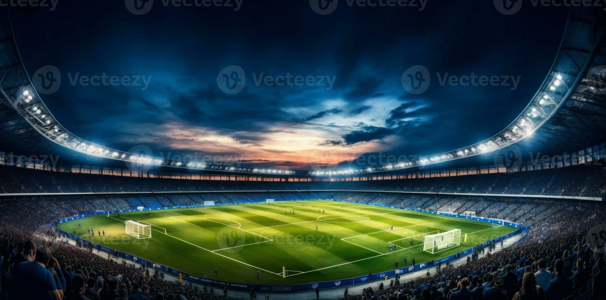 objetivo verde arena deporte ligero mundo fútbol juego estadio fútbol. generativo ai. foto