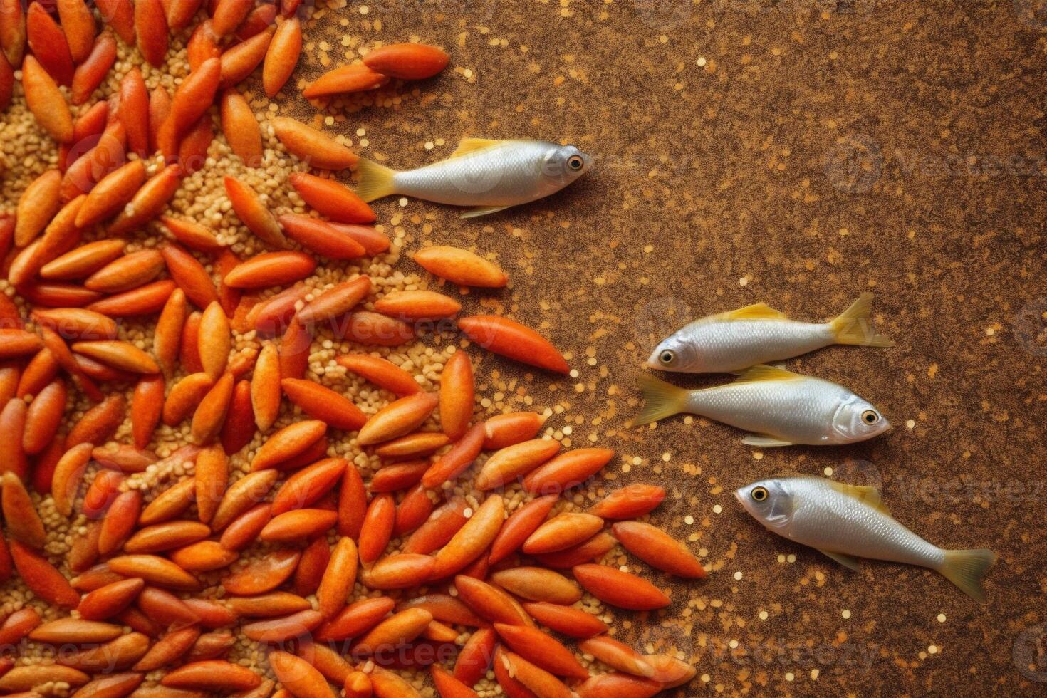 healthy salt raw seafood smoked fish meal dinner food background fresh. . photo