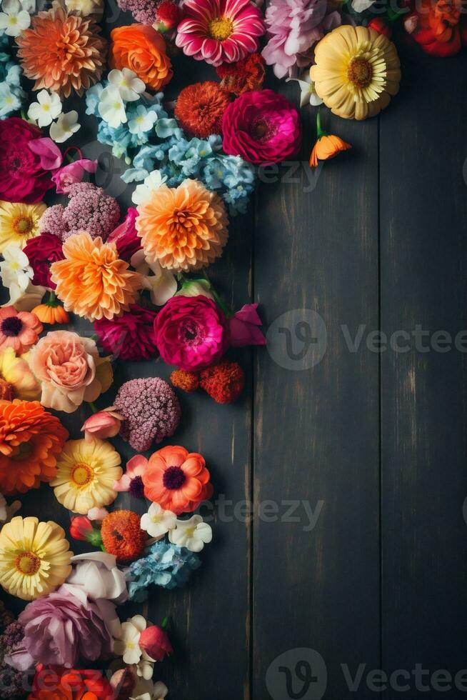 antecedentes enamorado florecer peonías pastel color acuarela primavera Rosa diseño flor. generativo ai. foto