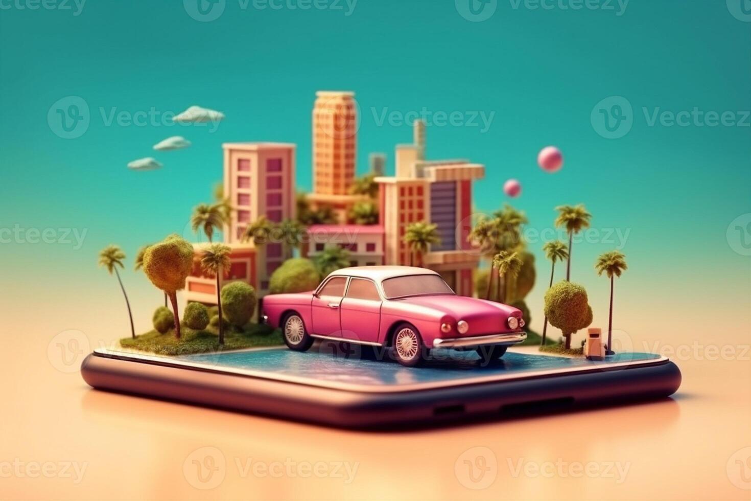 mobile gps travel phone position map location point direction navigation. . photo