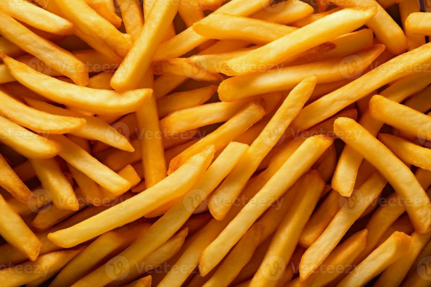 fry potato food fat chip background french food snack tasty fast meal. Generative AI. photo