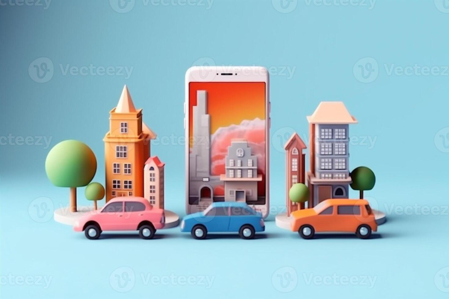 map mobile phone travel gps point location position navigation direction. . photo
