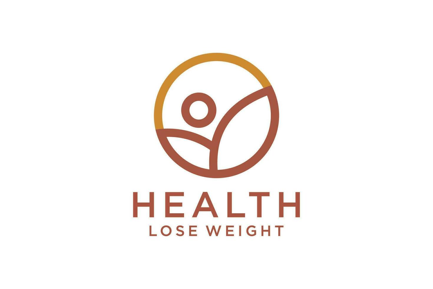 weight loss logo designs for women diet and health service or spa vector