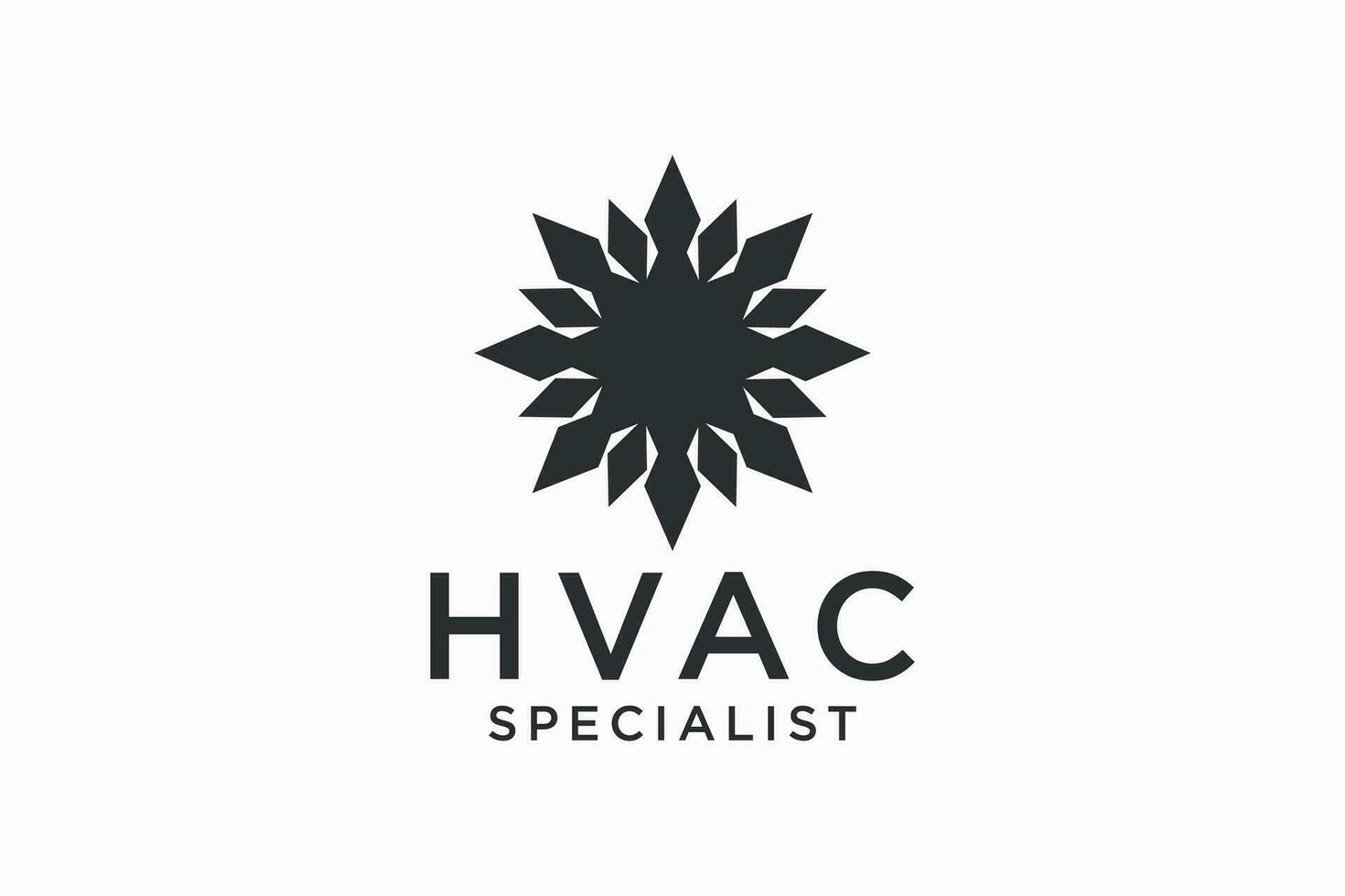 HVAC logo design, heating ventilation and air conditioning, HVAC logo pack template collection. vector