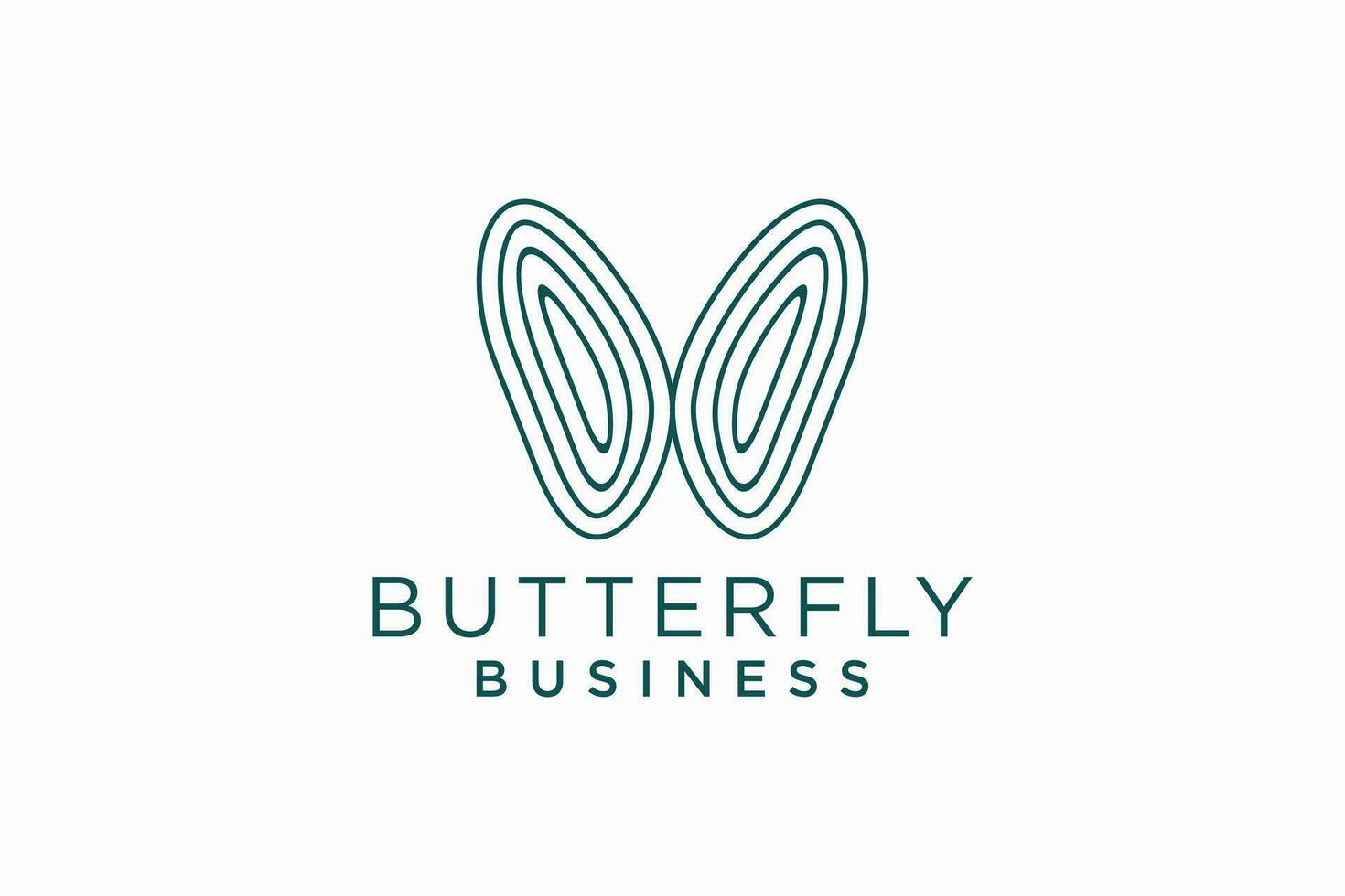 Butterfly logo. Luxury line logotype design. Universal premium butterfly symbol logotype. vector