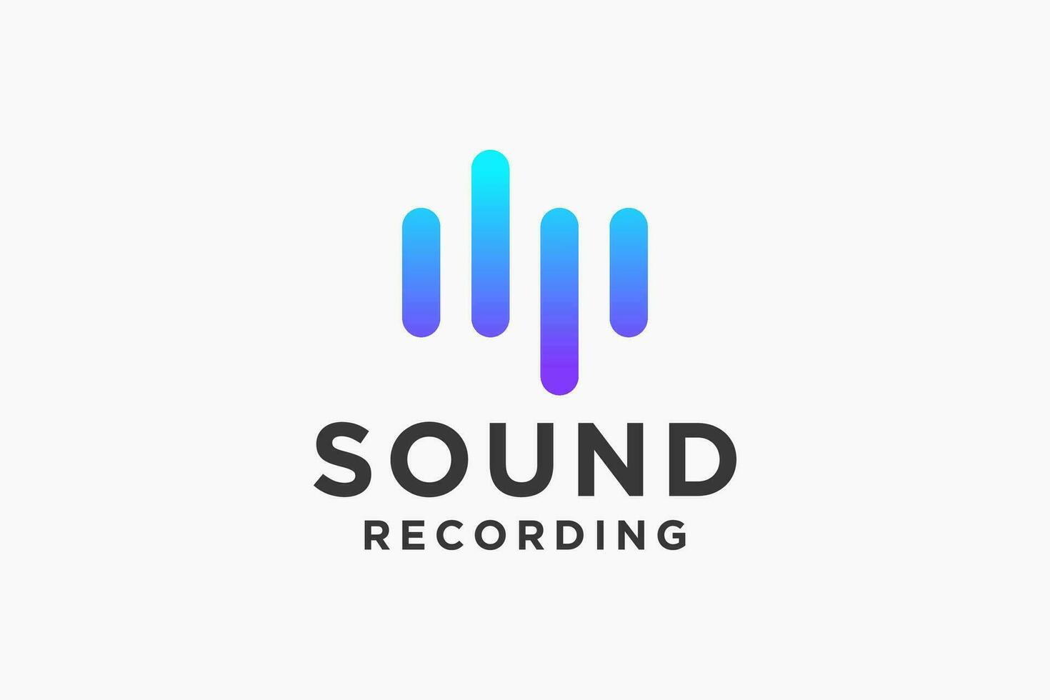 Sound wave icons . Music waves symbols. Audio logos template. Voice equalizer emblems idea. Modern creative vector logotype.