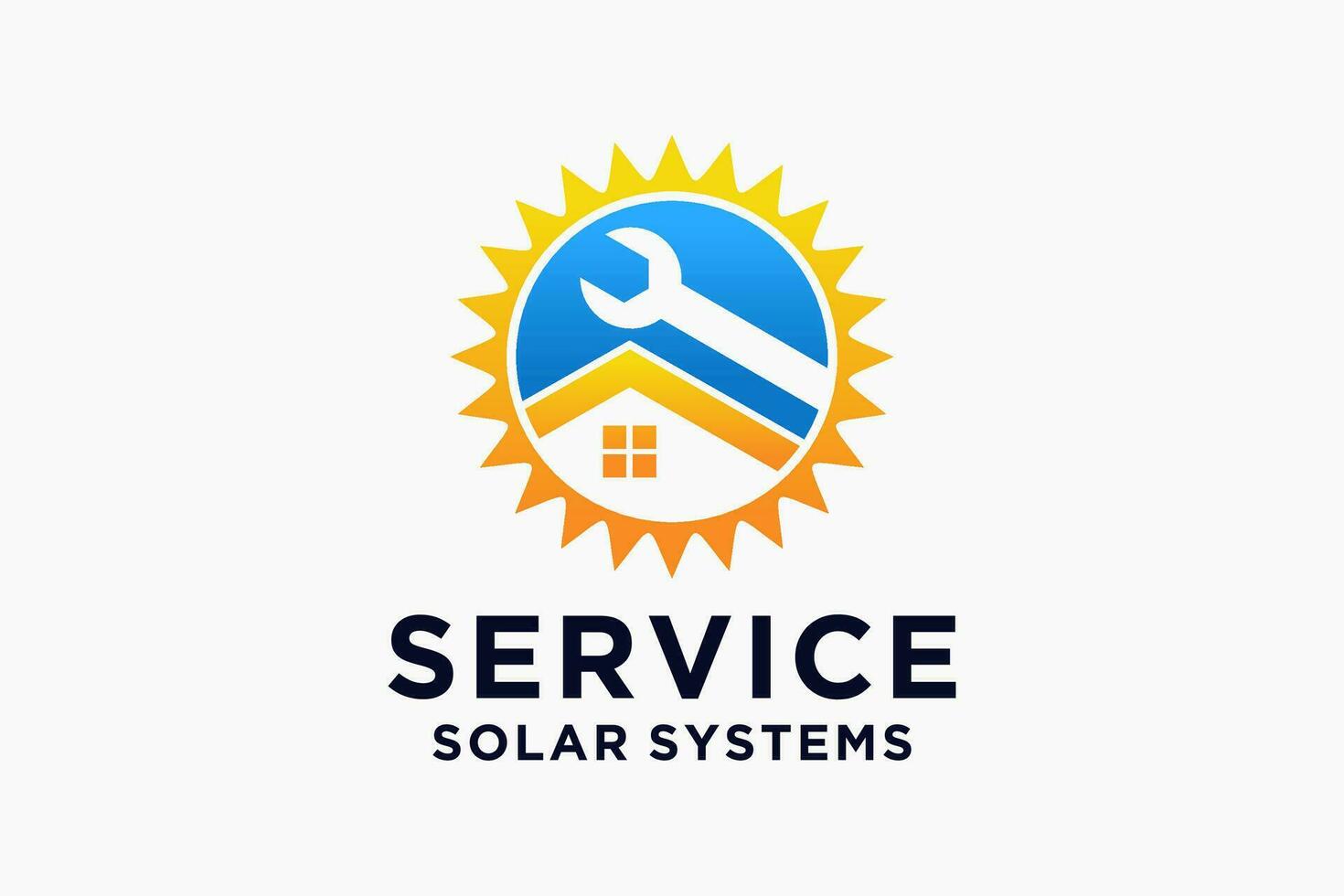 installing solar panel, equipment service alternative energy, thin line symbol on white background vector