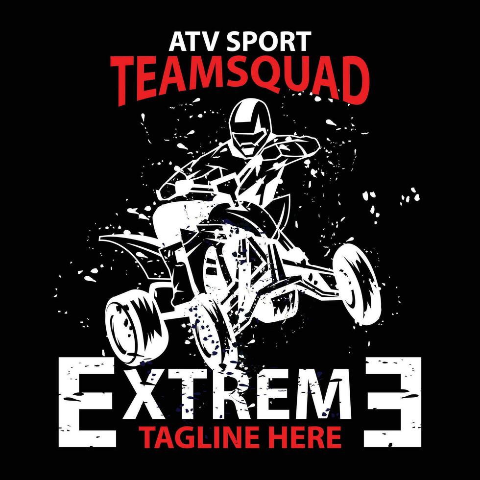 atv squad, an illustration of sport vector