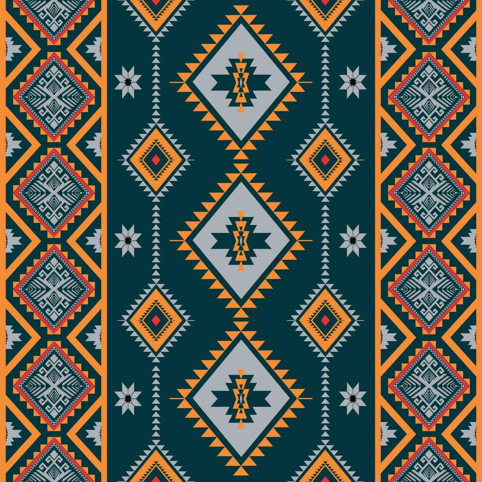 Geometric ethnic pattern. Navajo, Western, American, African,Aztec motif, traditional style. Design for background, wallpaper, clothing, wrapping, Batik, fabric,tile, and prints. Vector illustration.