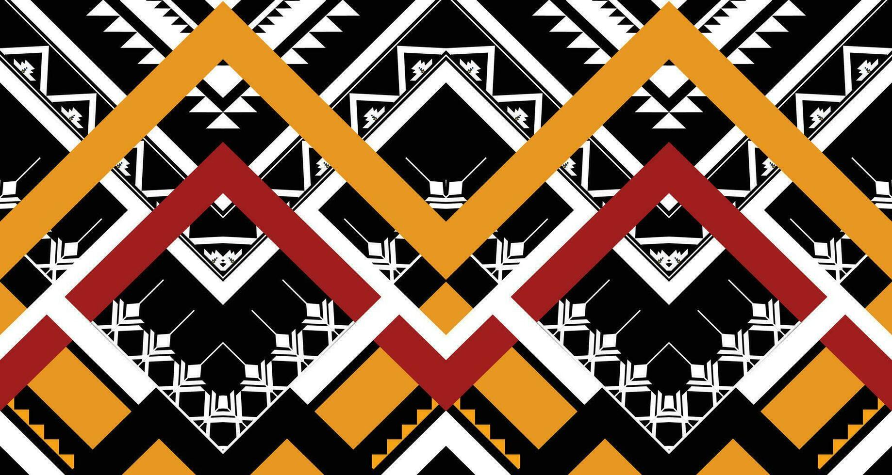 Geometric ethnic pattern. Navajo, Western, American, African,Aztec motif, traditional style. Design for background, wallpaper, clothing, wrapping, Batik, fabric,tile, and prints. Vector illustration.