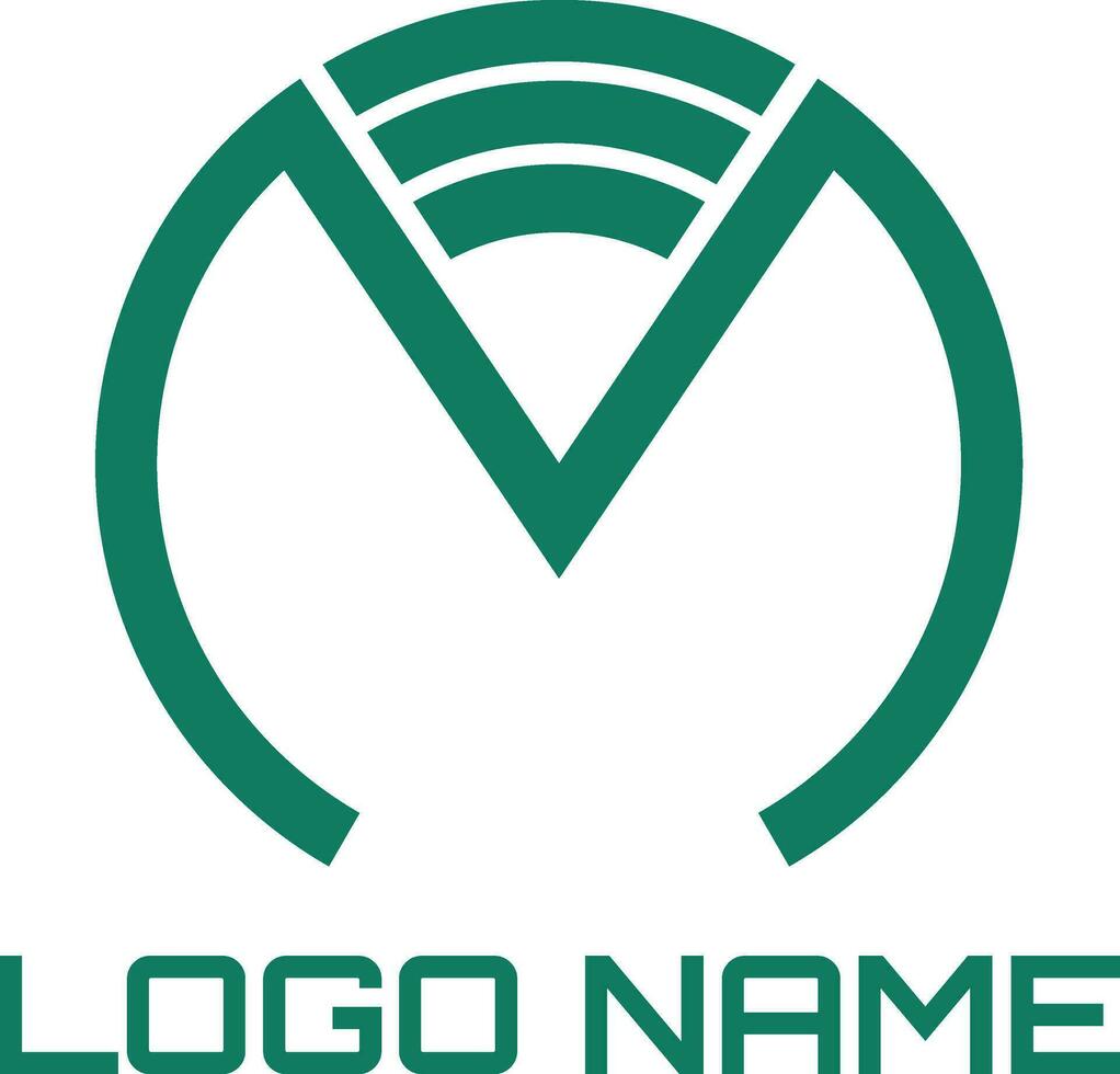 EM, ME monogram initial logo design vector