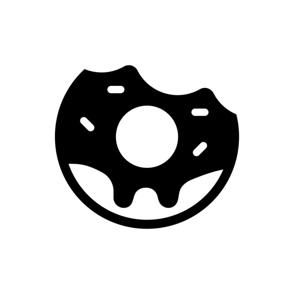 Donut icon, logo isolated on white background vector