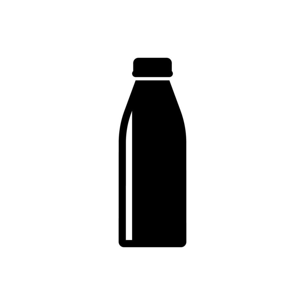 Bottle icon, logo isolated on white background vector