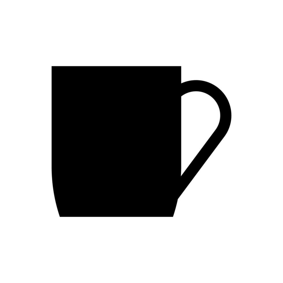 Coffee mug icon, logo isolated on white background vector