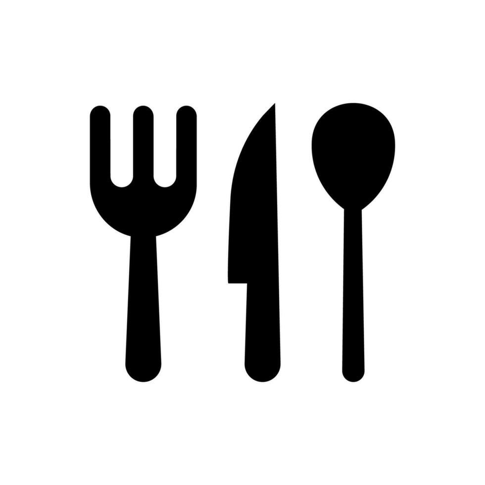 Utensils icon, logo isolated on white background vector
