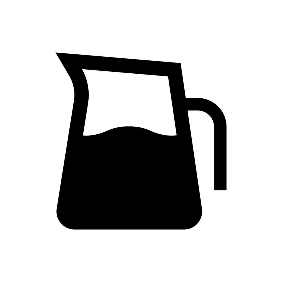 Jug icon, logo isolated on white background vector