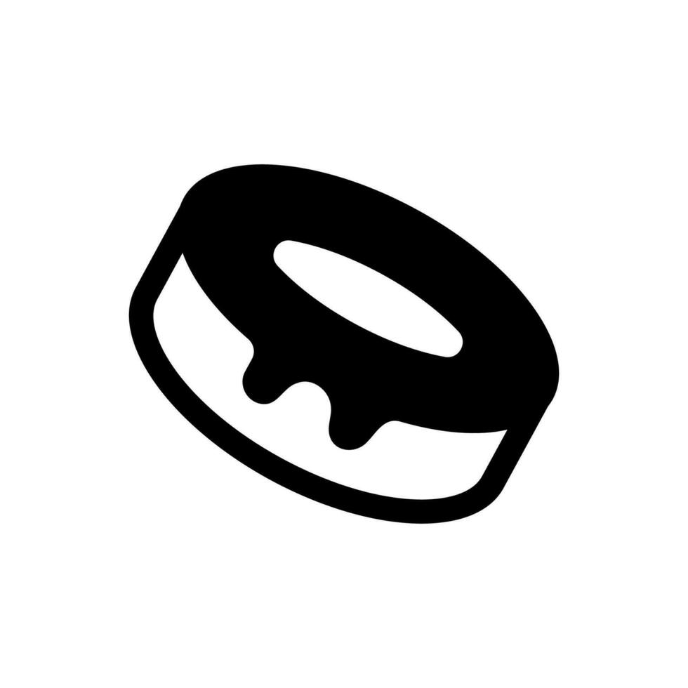 Donut icon, logo isolated on white background vector