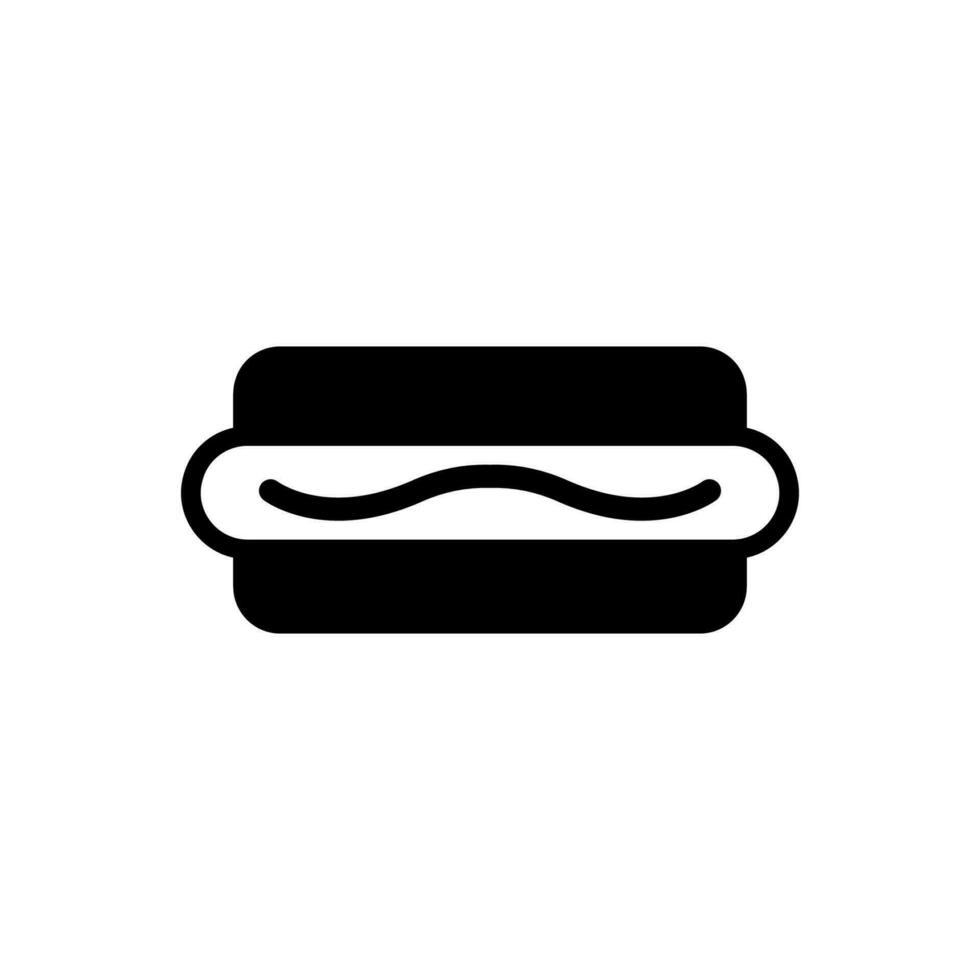 Hot Dog Isolated Icon On White Background Stock Illustration