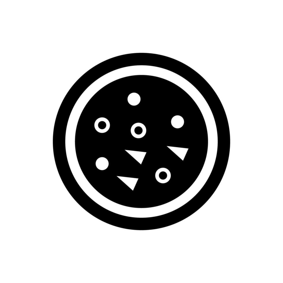 Pizza icon, logo isolated on white background vector