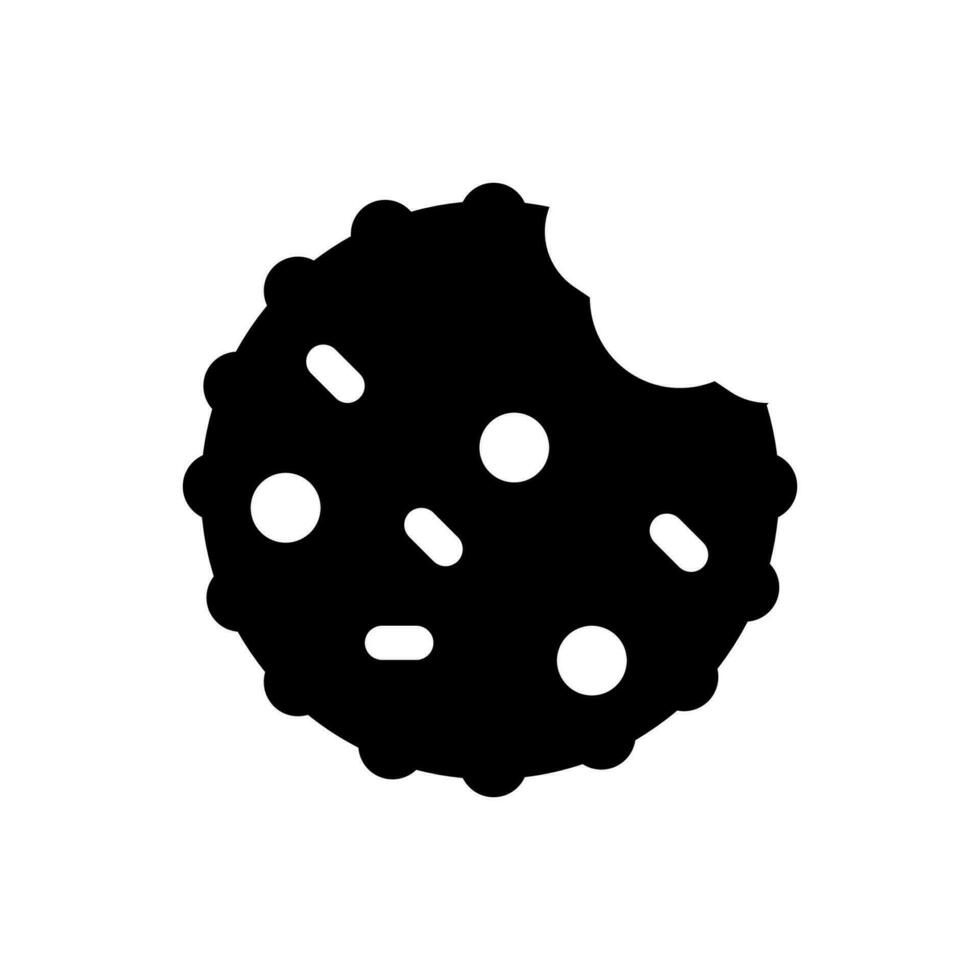 Cookie icon, logo isolated on white background vector