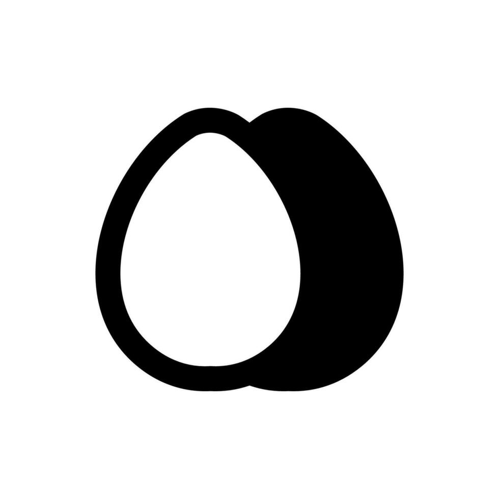 Egg icon, logo isolated on white background vector