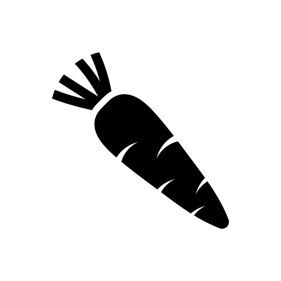 Carrot icon, logo isolated on white background vector