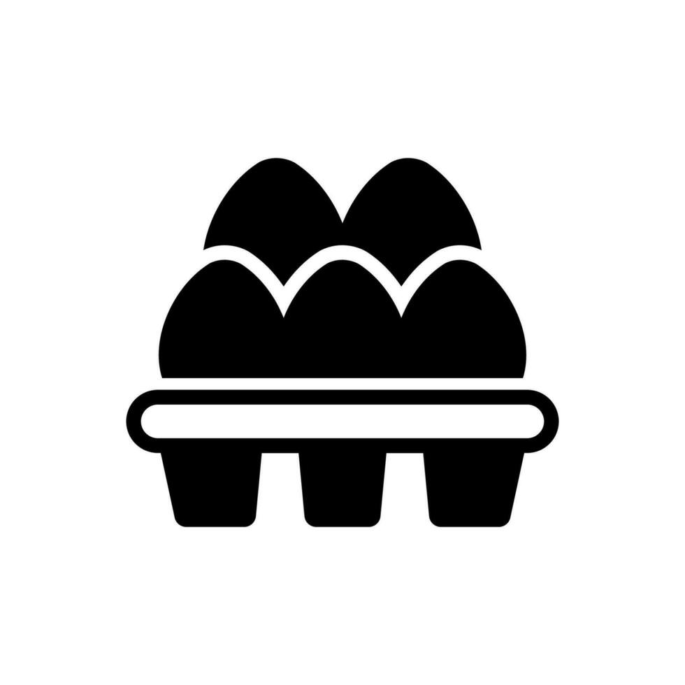 Eggs icon, logo isolated on white background vector