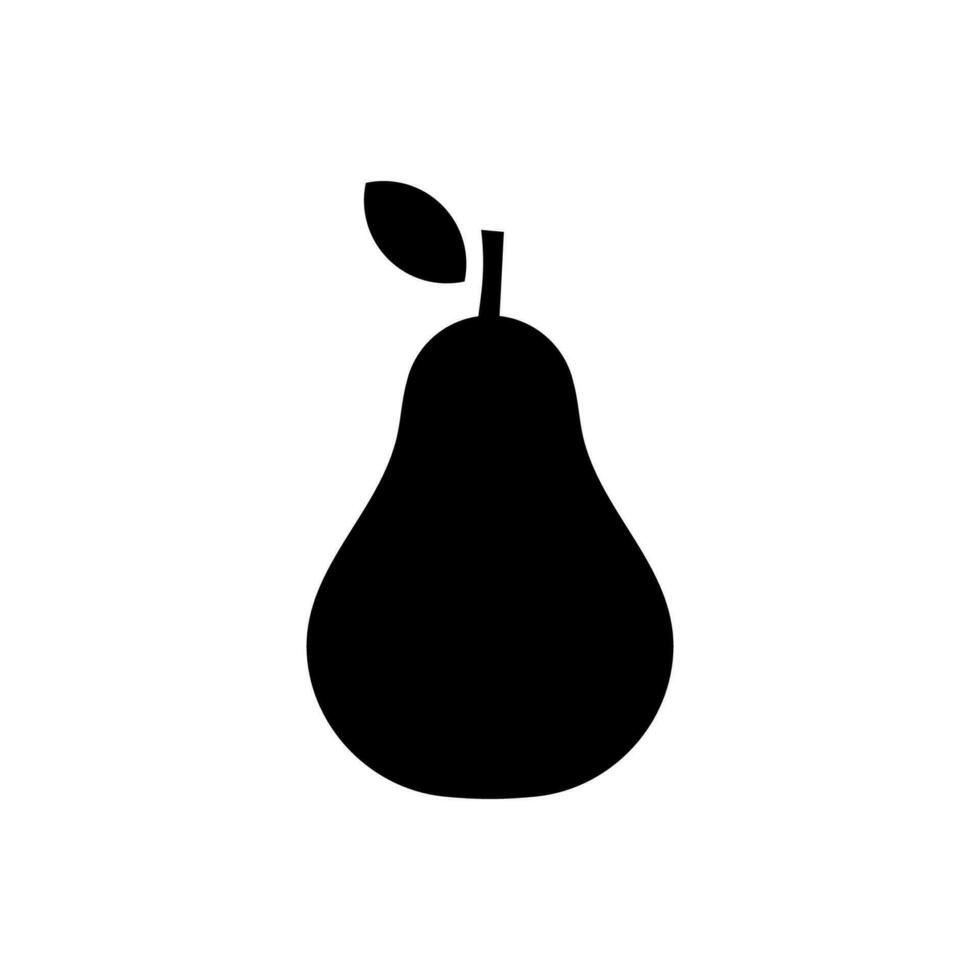 Pear icon, logo isolated on white background vector