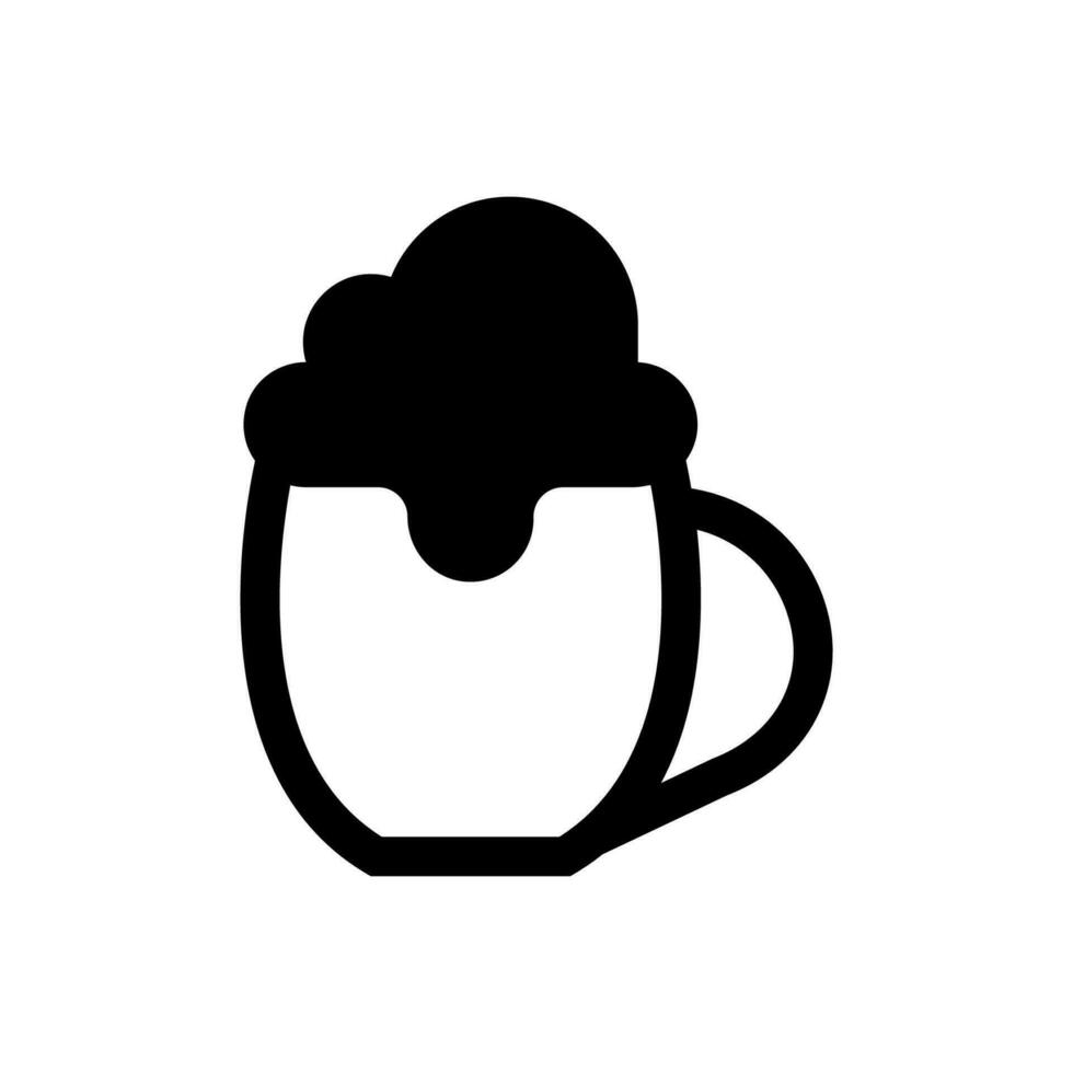 Malt drink icon, logo isolated on white background vector
