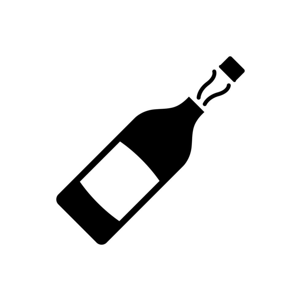 Uncork champagne icon, logo isolated on white background vector