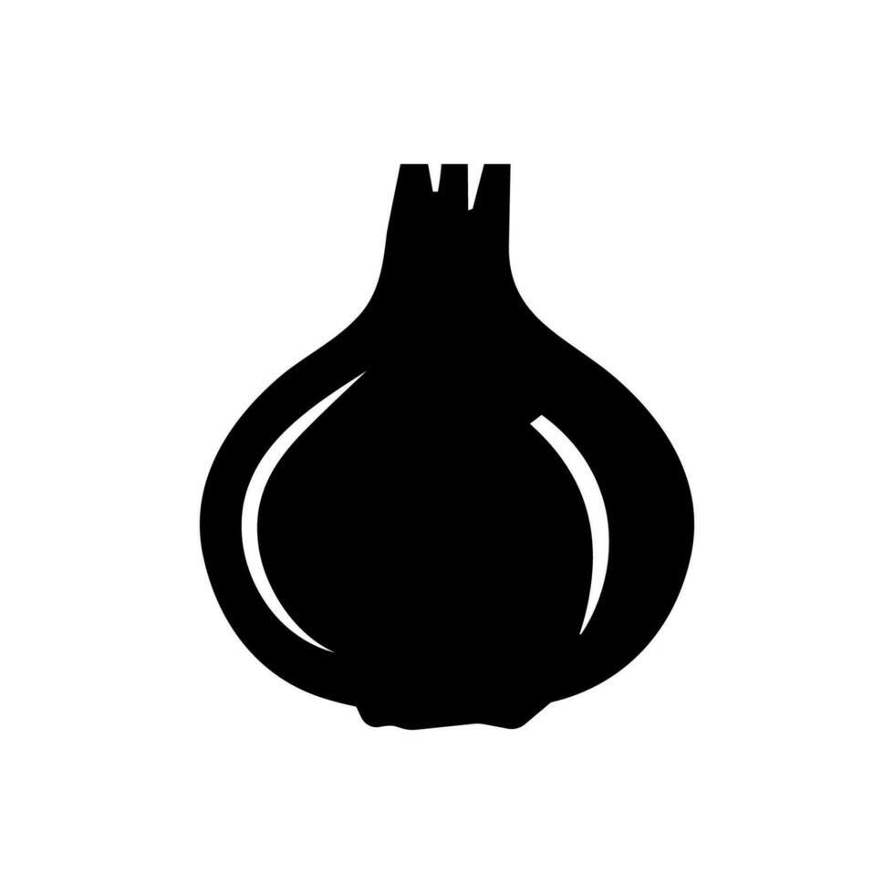 Garlic icon, logo isolated on white background vector