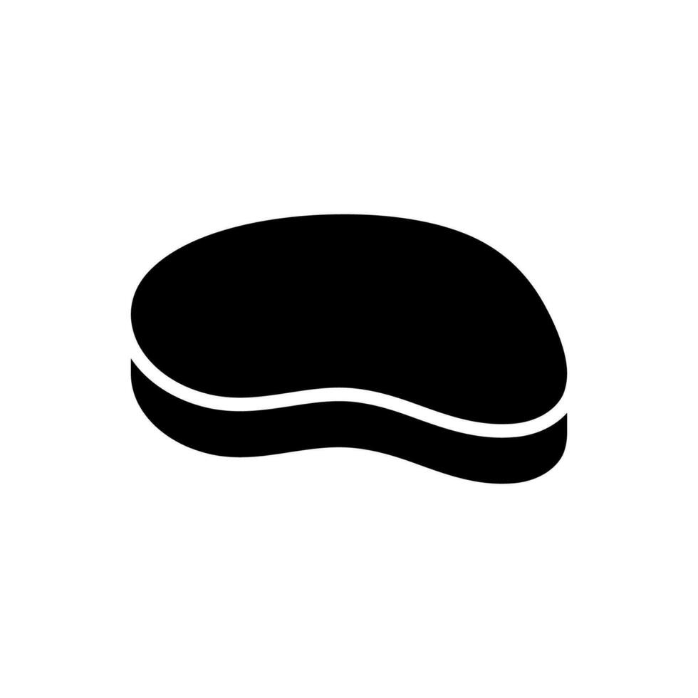 carne de vaca filete icono, logo aislado en blanco antecedentes vector