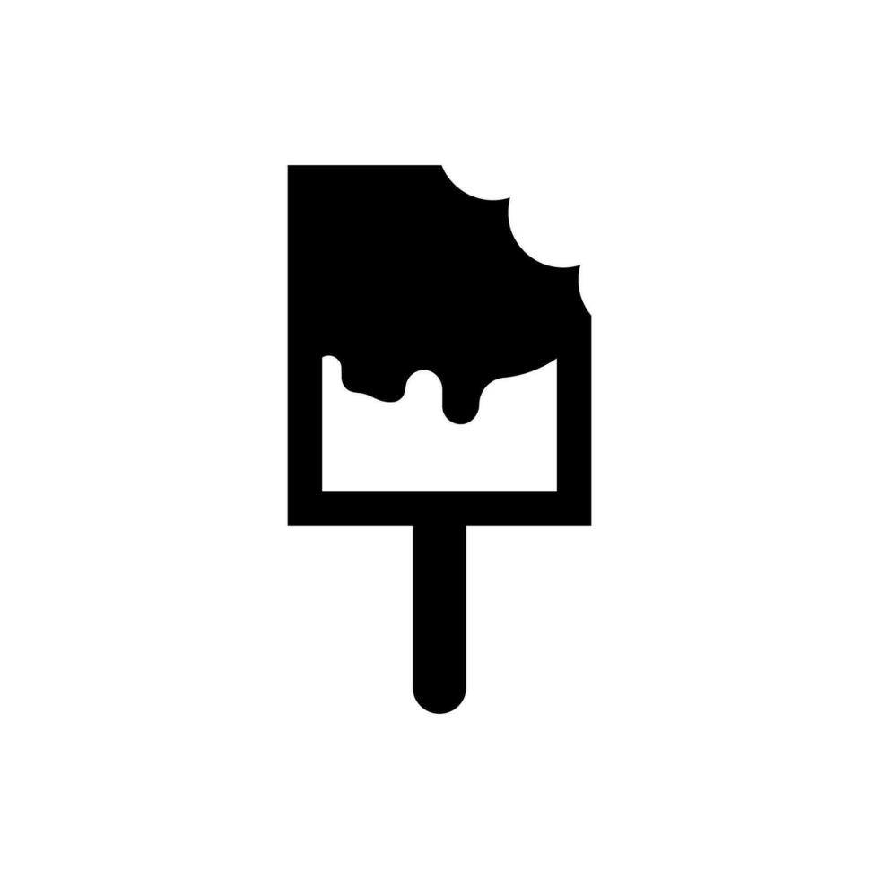 Ice cream icon, logo isolated on white background vector