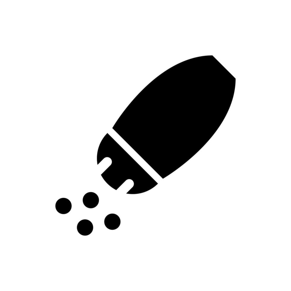 Salt shaker icon, logo isolated on white background vector