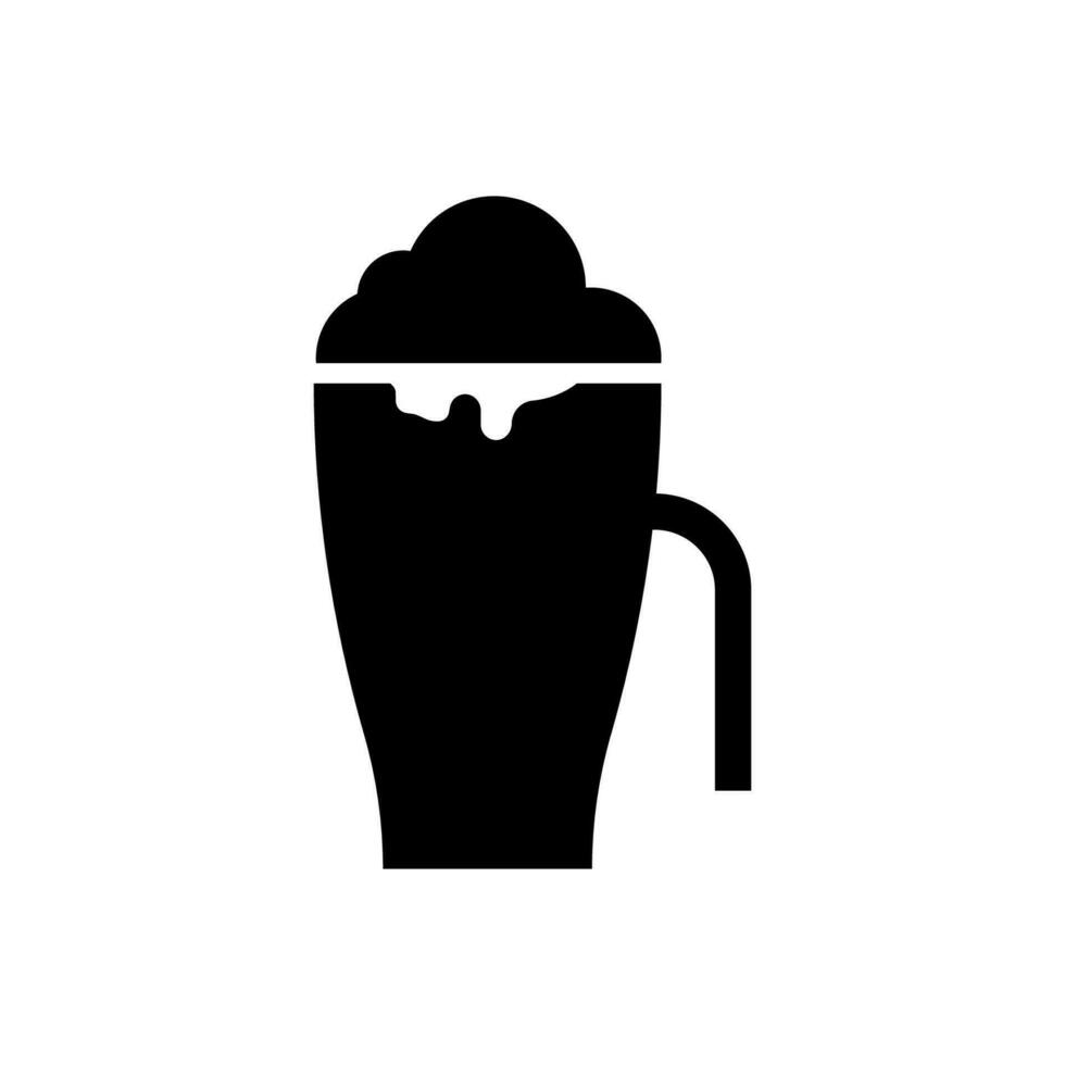 cerveza jarra icono, logo aislado en blanco antecedentes vector