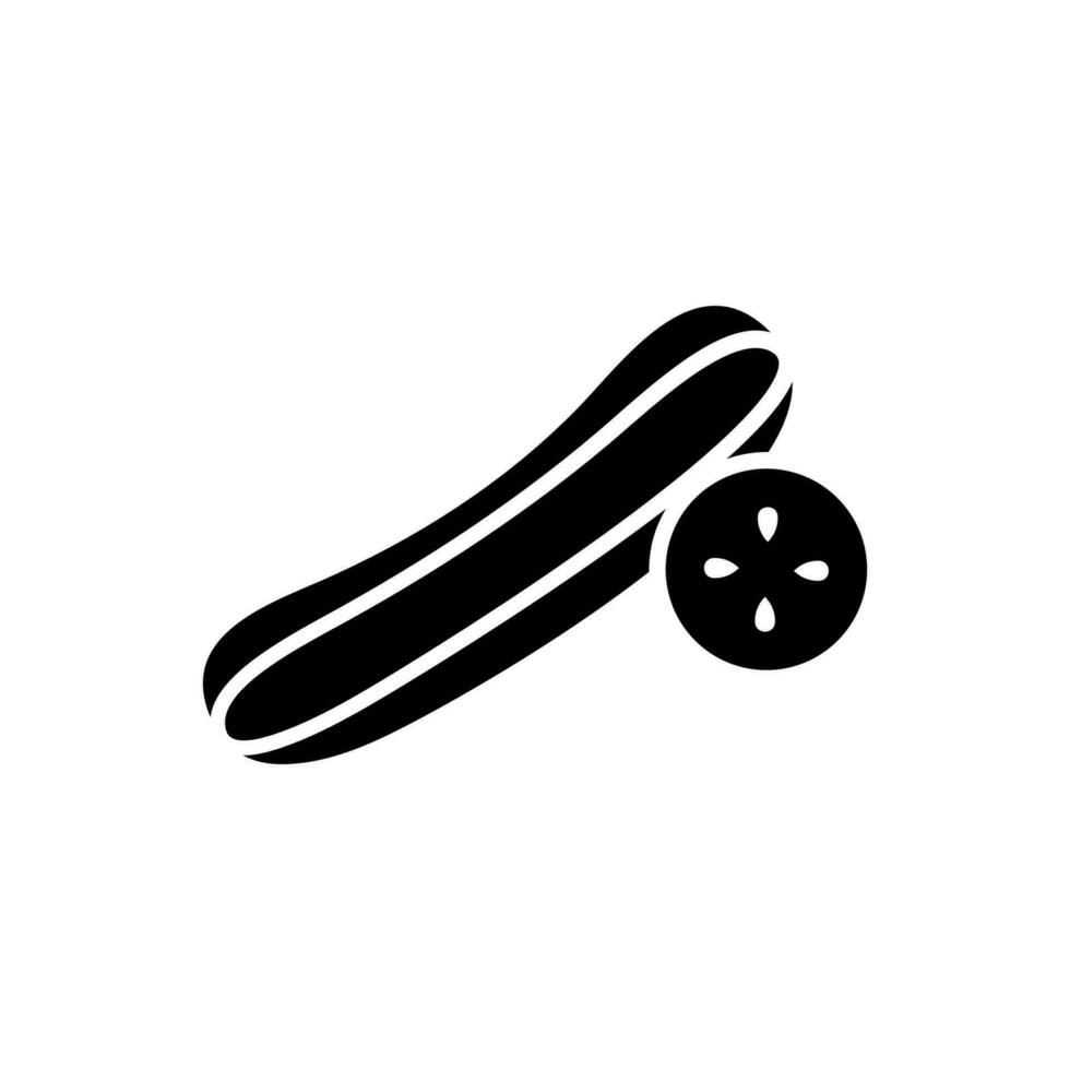 Cucumber icon, logo isolated on white background vector